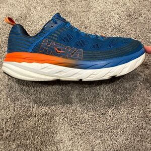 Hoka One One Mens Bondi 6 Mens Size 11.5 Blue Running Shoes 1019269 IBMB